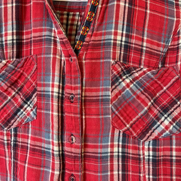 SKIES ARE BLUE flannel - size M - Anthropologie - EUC - Picture 3 of 3